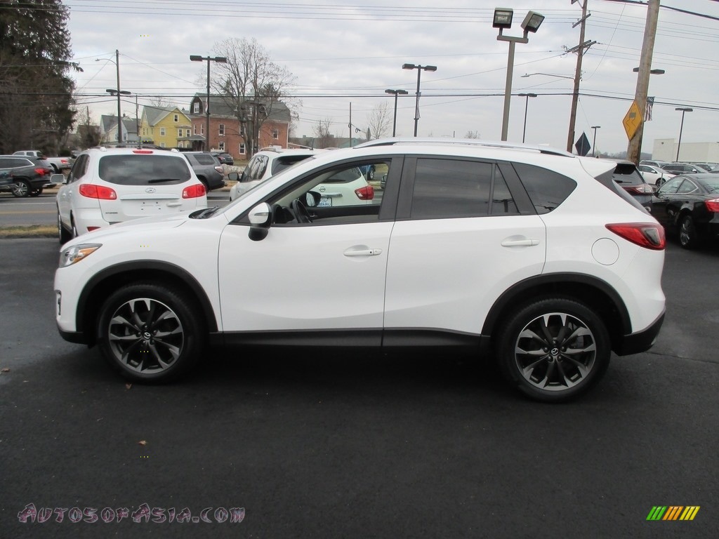 2016 CX-5 Grand Touring AWD - Crystal White Pearl Mica / Parchment photo #9