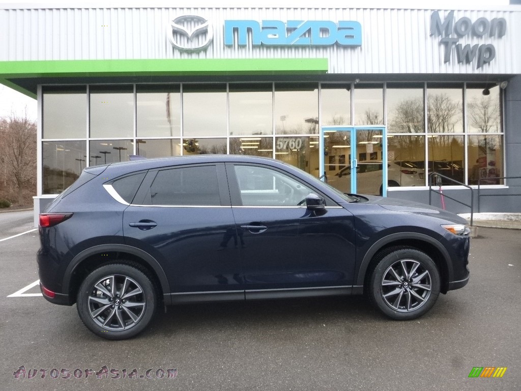 2018 CX-5 Touring AWD - Deep Crystal Blue Mica / Parchment photo #1