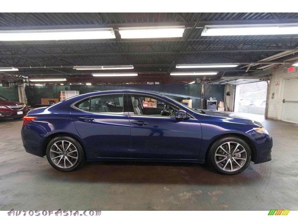 2017 TLX V6 Technology Sedan - Fathom Blue Pearl / Graystone photo #8