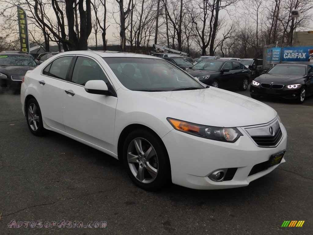 2012 TSX Technology Sedan - Bellanova White Pearl / Ebony photo #1