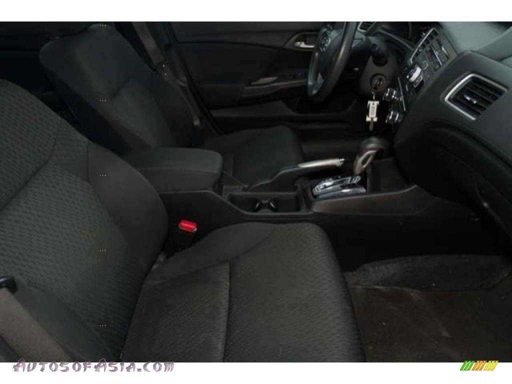 2015 Civic LX Sedan - Crystal Black Pearl / Black photo #16