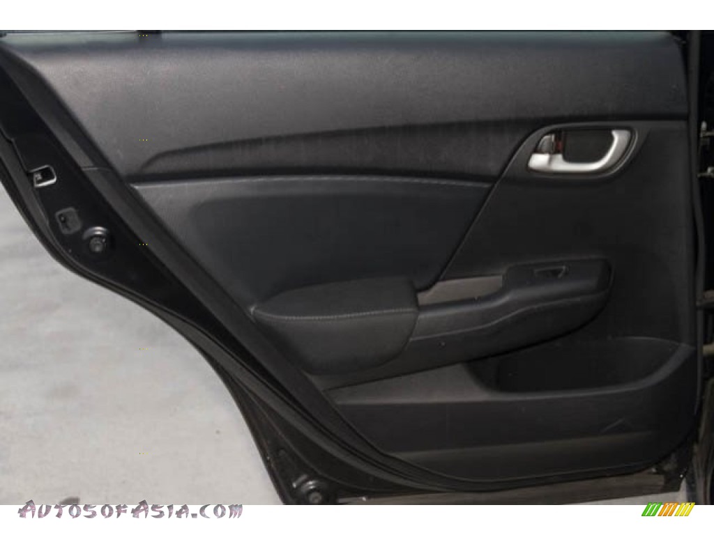 2015 Civic LX Sedan - Crystal Black Pearl / Black photo #21