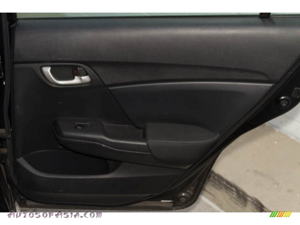 2015 Civic LX Sedan - Crystal Black Pearl / Black photo #22