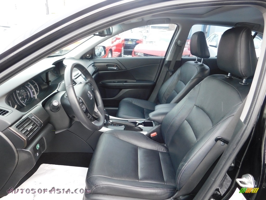 2013 Accord EX-L V6 Sedan - Crystal Black Pearl / Black photo #13