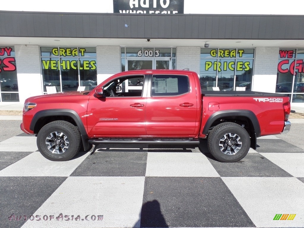 2017 Tacoma TRD Off Road Double Cab 4x4 - Barcelona Red Metallic / TRD Graphite photo #1