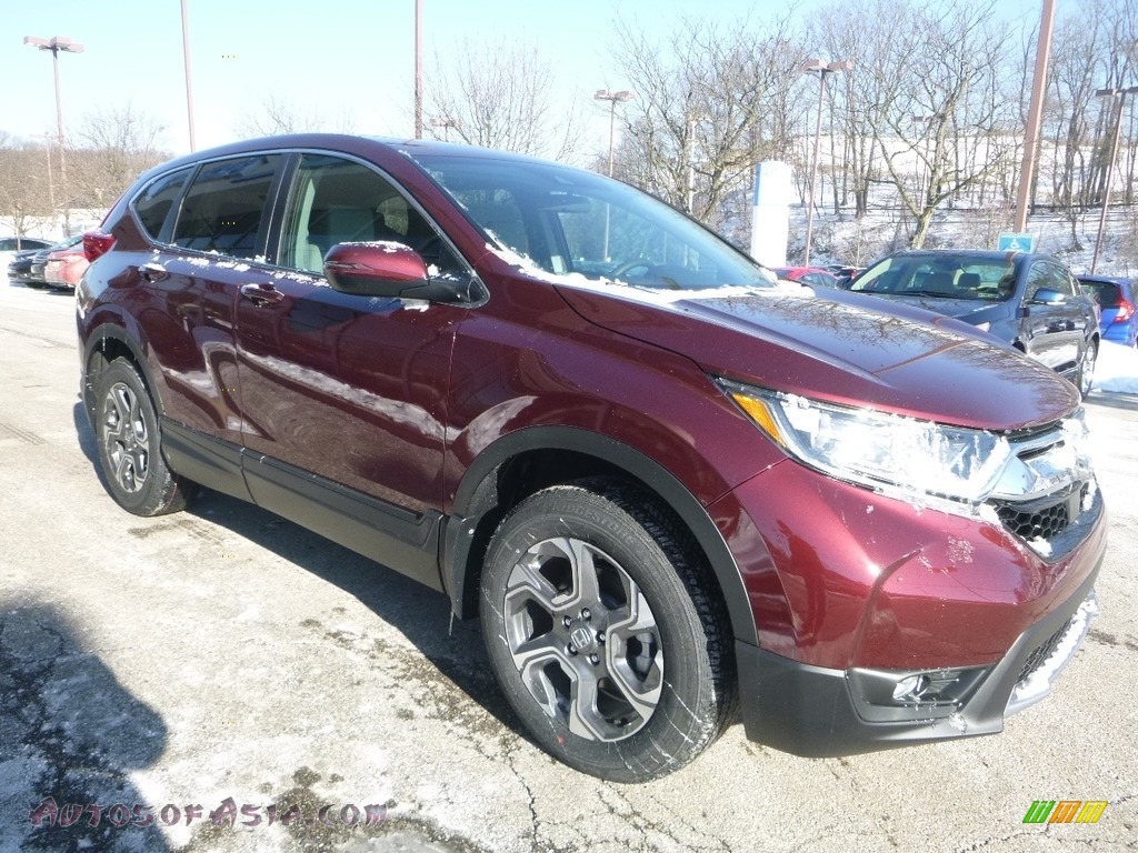 2018 CR-V EX AWD - Basque Red Pearl II / Gray photo #5