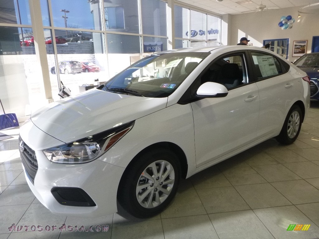 2018 Accent SEL - Frost White Pearl / Black photo #5