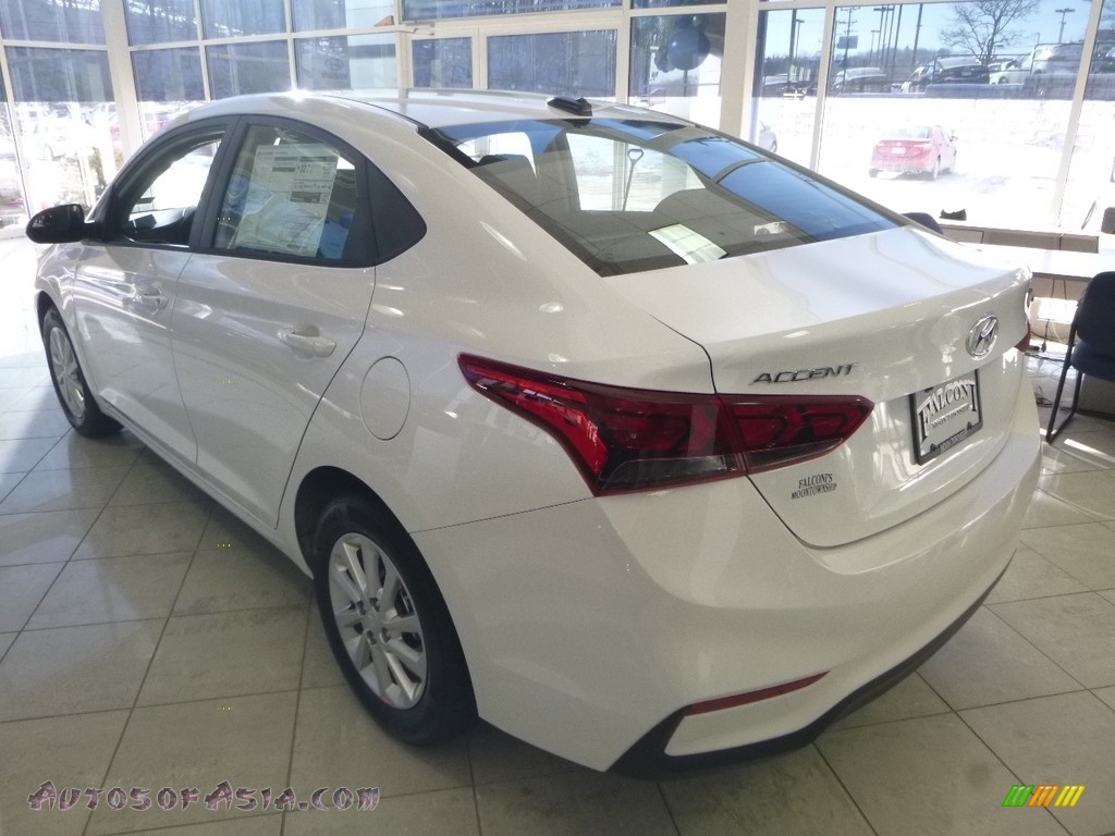 2018 Accent SEL - Frost White Pearl / Black photo #6