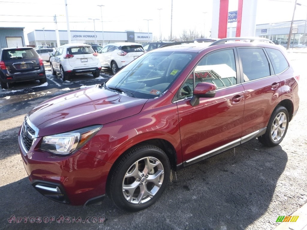 2017 Forester 2.5i Touring - Venetian Red Pearl / Black photo #8