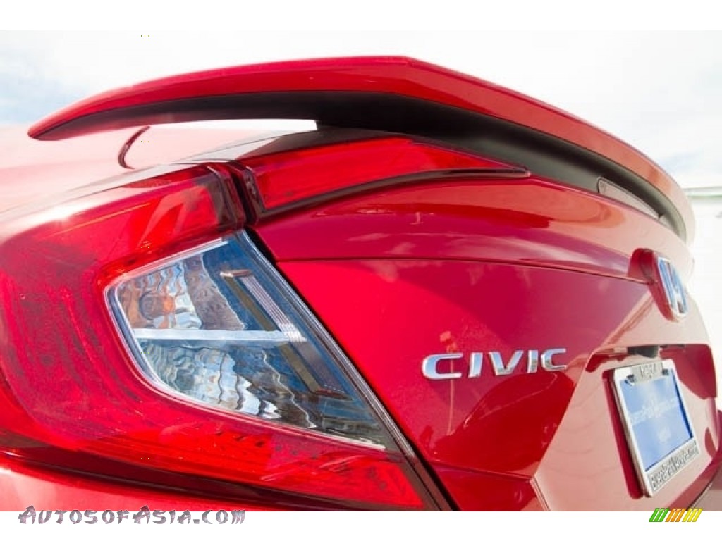 2018 Civic Si Sedan - Rallye Red / Black photo #3