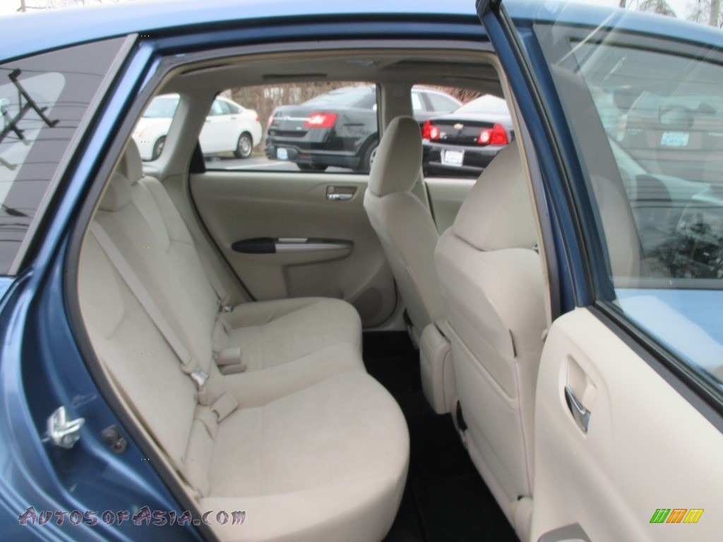 2009 Impreza 2.5i Premium Wagon - Newport Blue Pearl / Ivory photo #19