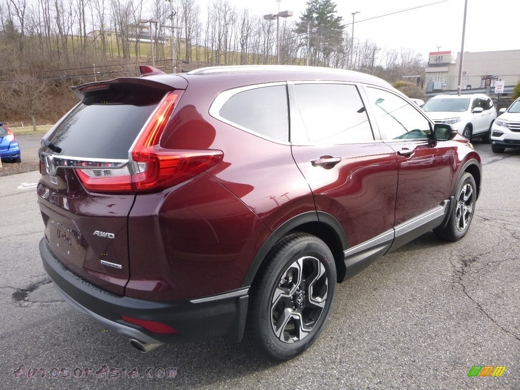 2018 CR-V Touring AWD - Basque Red Pearl II / Gray photo #4