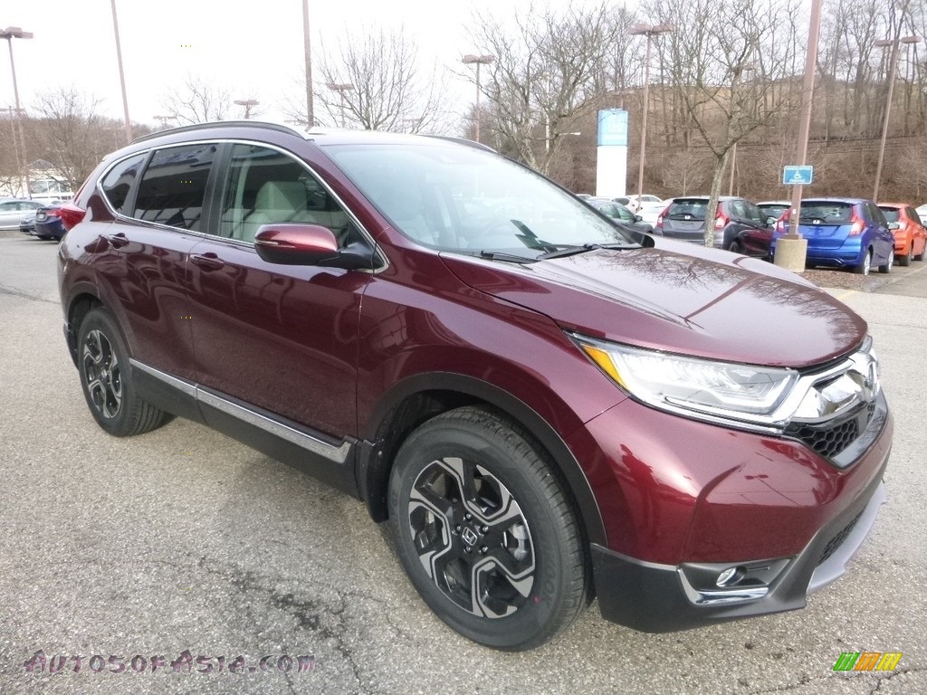 2018 CR-V Touring AWD - Basque Red Pearl II / Gray photo #5