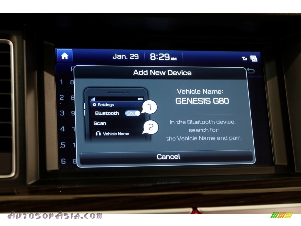 2018 Genesis G80 AWD - Adriatic Blue / Gray photo #13