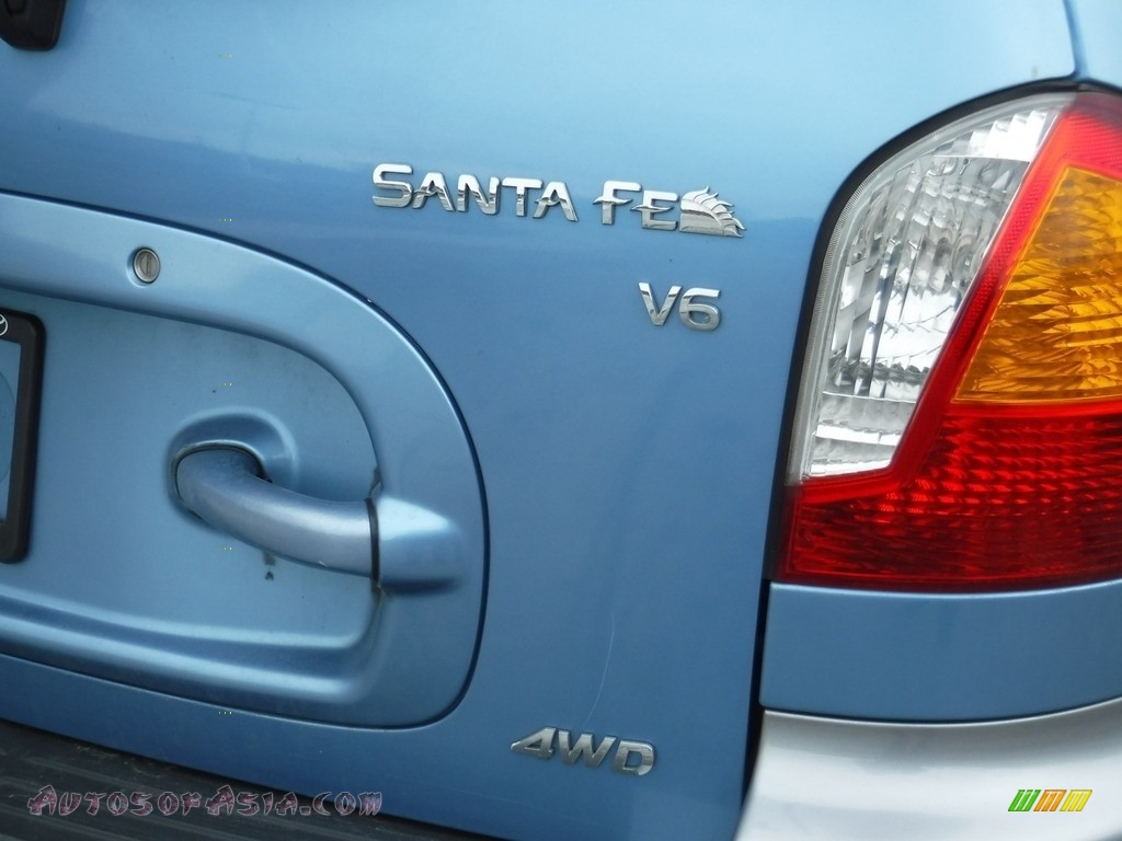 2003 Santa Fe GLS 4WD - Arctic Blue / Gray photo #9