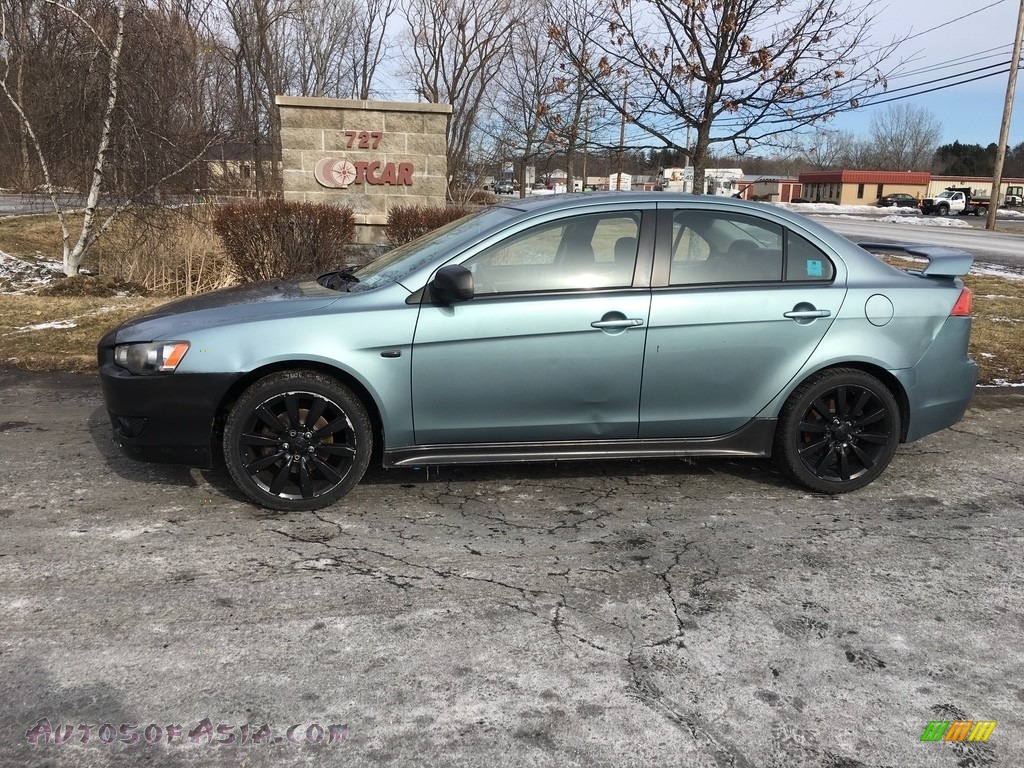 2009 Lancer GTS - Octane Blue Pearl / Black photo #1