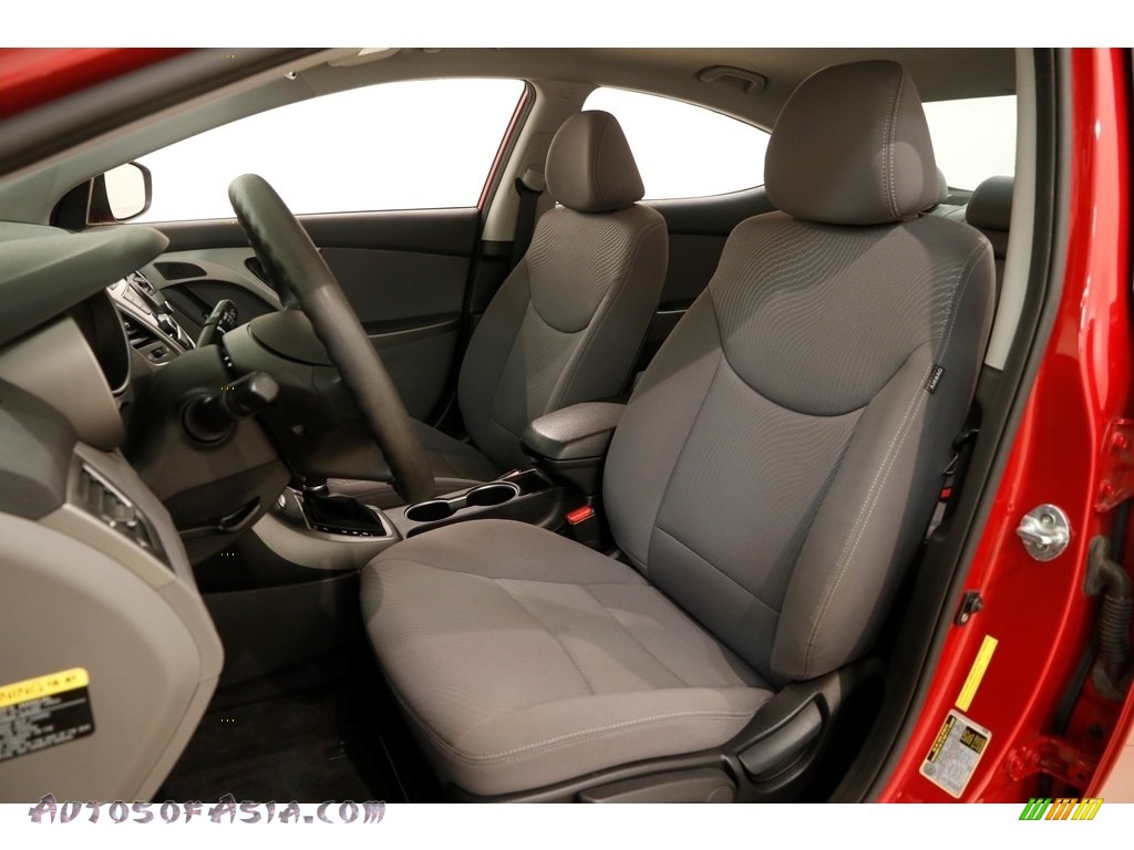 2015 Elantra SE Sedan - Geranium Red / Gray photo #6