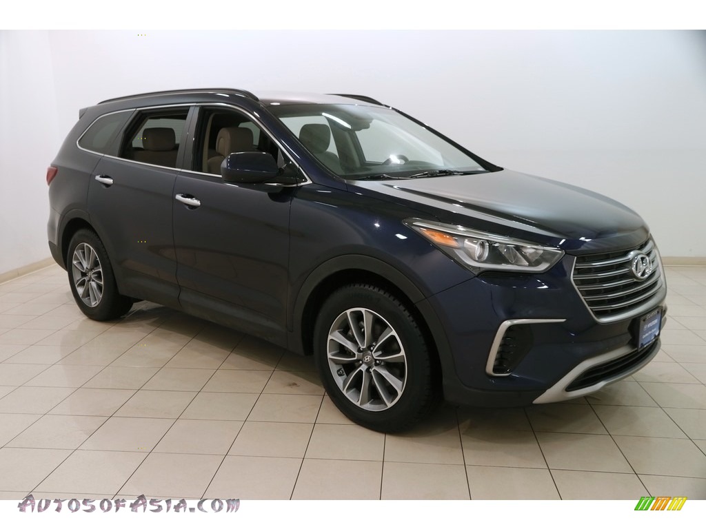 2017 Santa Fe SE AWD - Storm Blue / Gray photo #1