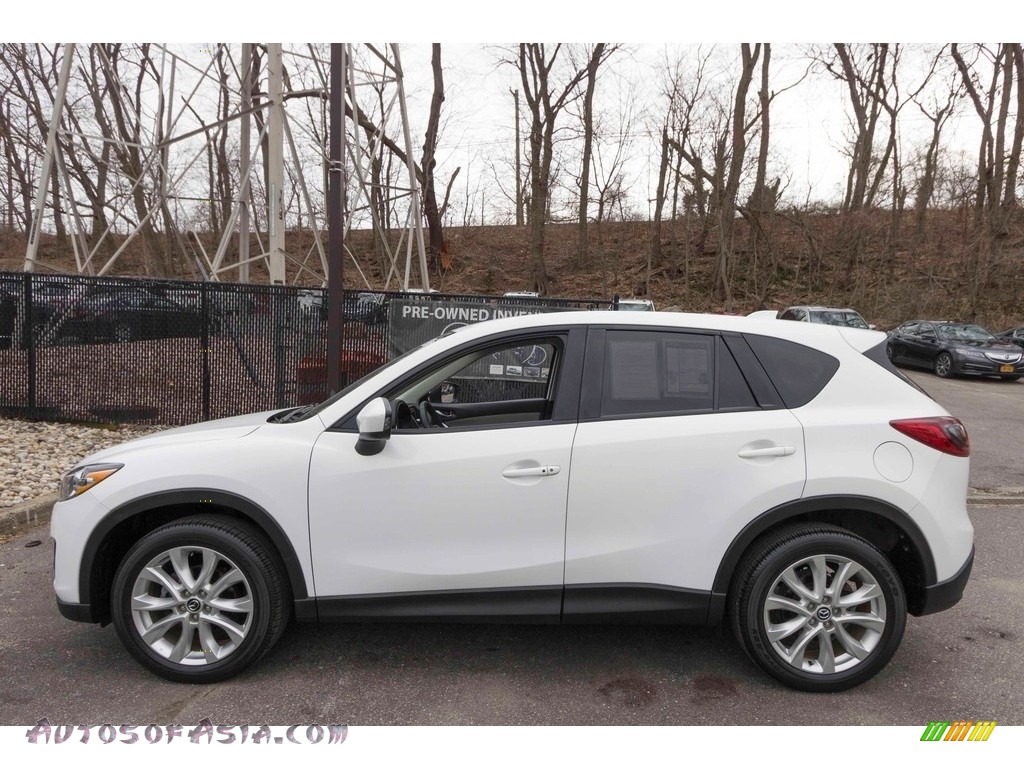 2013 CX-5 Grand Touring AWD - Crystal White Pearl Mica / Sand photo #3