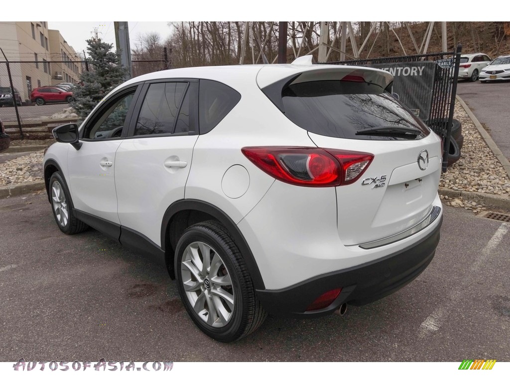 2013 CX-5 Grand Touring AWD - Crystal White Pearl Mica / Sand photo #4