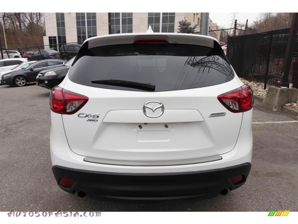 2013 CX-5 Grand Touring AWD - Crystal White Pearl Mica / Sand photo #5