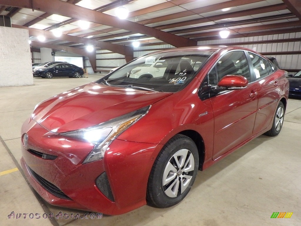 2018 Prius Two - Hypersonic Red / Black photo #4