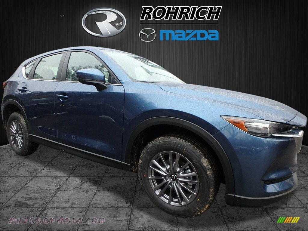 Eternal Blue Metallic / Black Mazda CX-5 Sport AWD