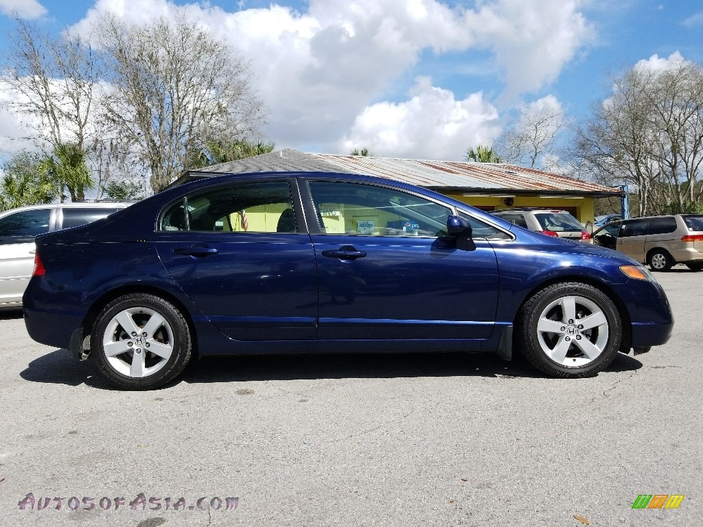 2007 Civic EX Sedan - Atomic Blue Metallic / Gray photo #2