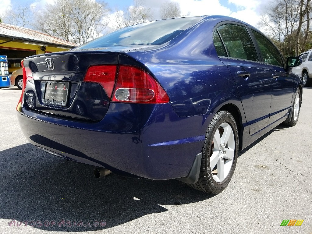 2007 Civic EX Sedan - Atomic Blue Metallic / Gray photo #3
