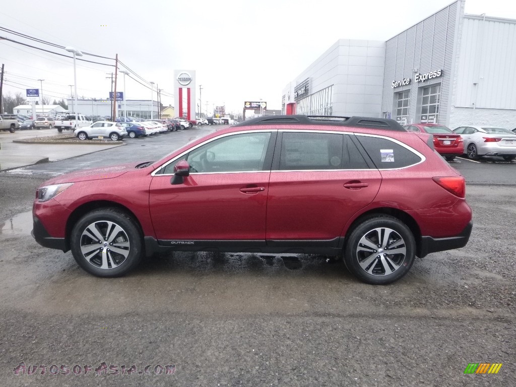 2018 Outback 2.5i Limited - Crimson Red Pearl / Ivory photo #7