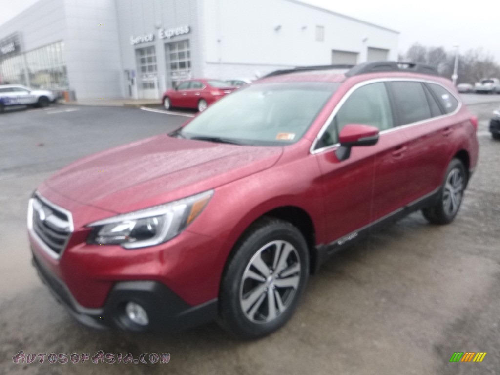 2018 Outback 2.5i Limited - Crimson Red Pearl / Ivory photo #8