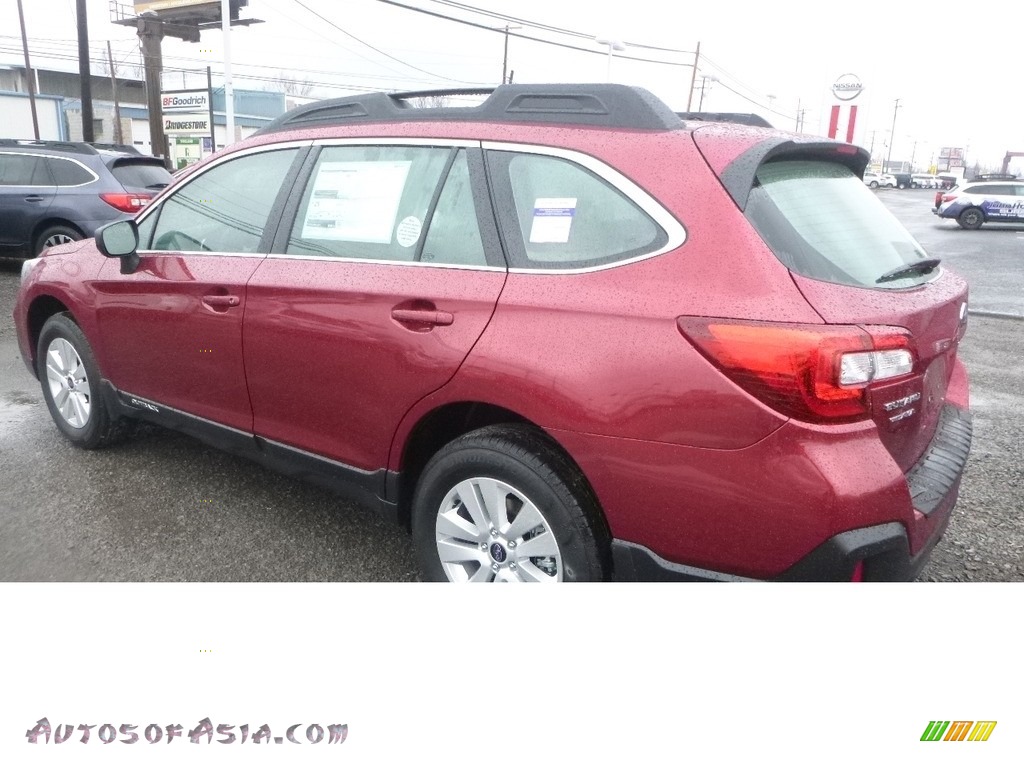 2018 Outback 2.5i - Crimson Red Pearl / Ivory photo #6