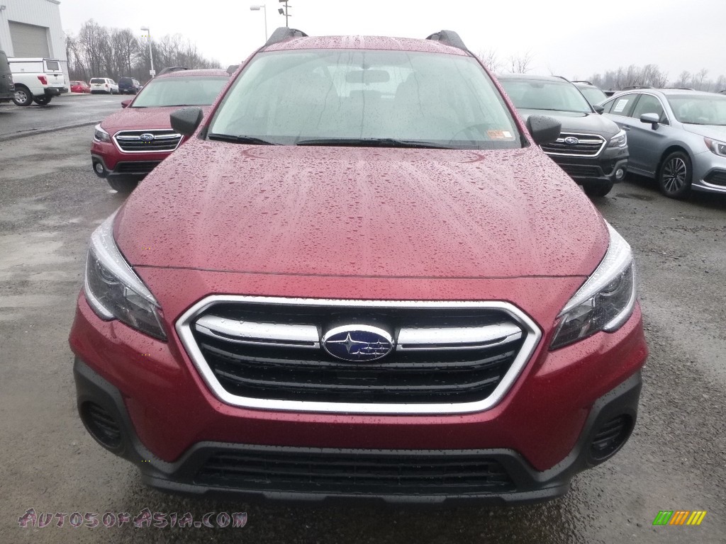 2018 Outback 2.5i - Crimson Red Pearl / Ivory photo #9