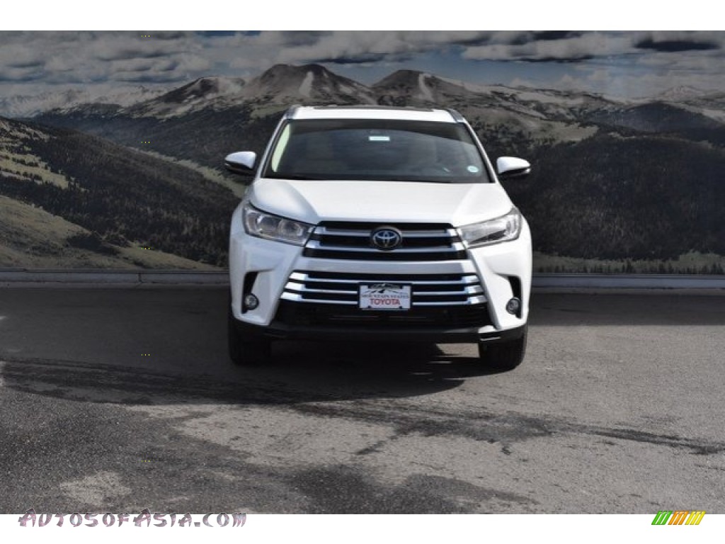 2018 Highlander Limited AWD - Blizzard White Pearl / Almond photo #2