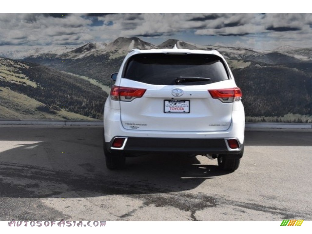 2018 Highlander Limited AWD - Blizzard White Pearl / Almond photo #4