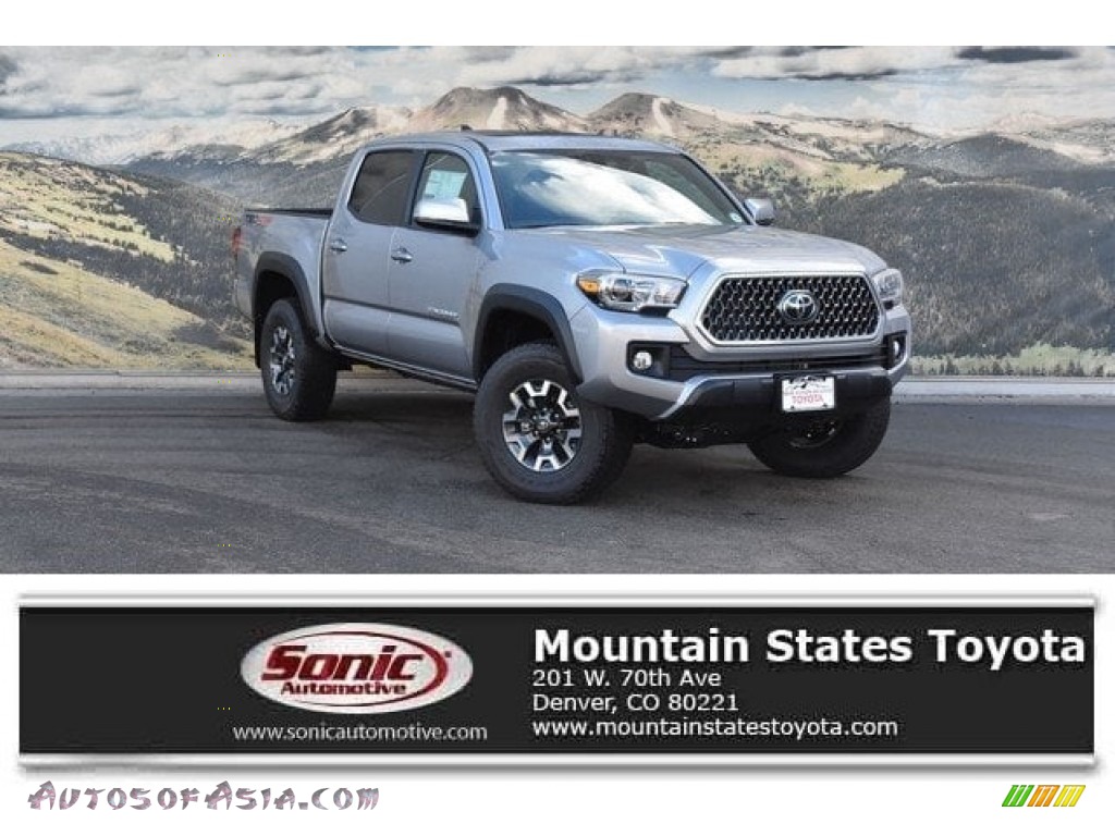 2018 Tacoma TRD Off Road Double Cab 4x4 - Silver Sky Metallic / Cement Gray photo #1