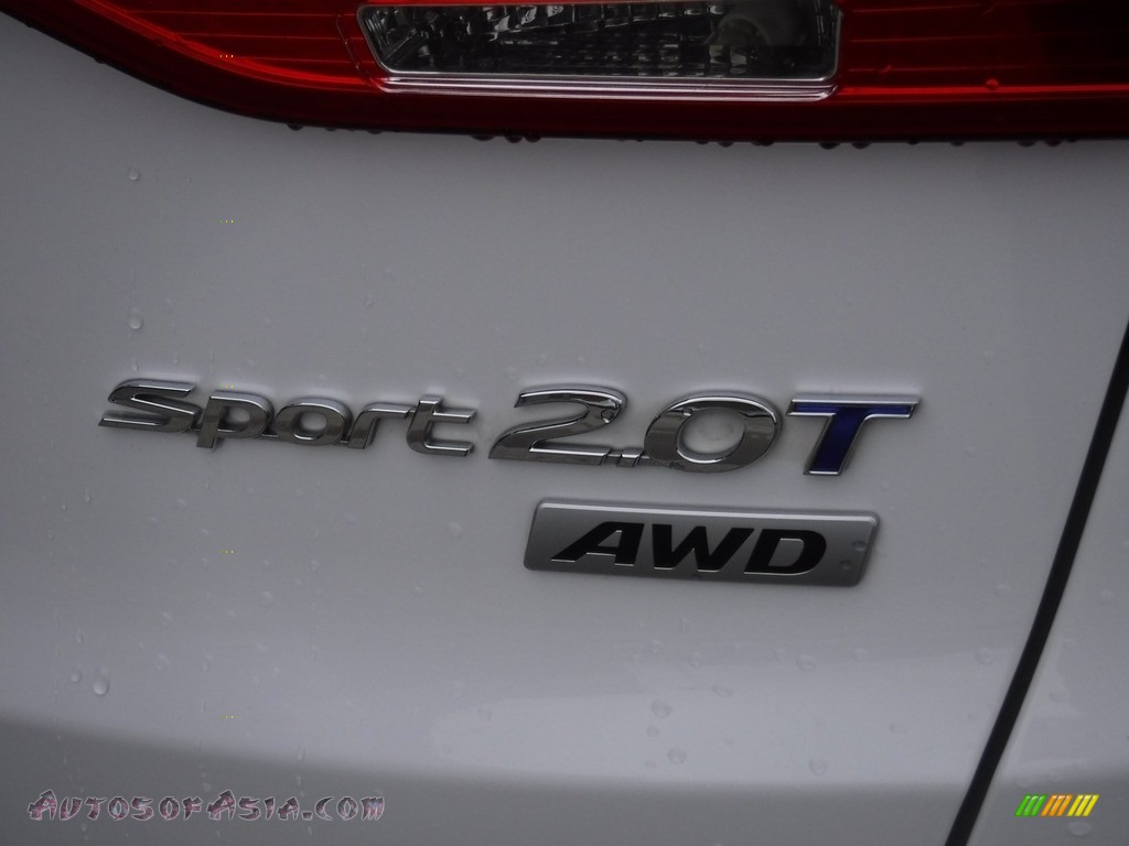 2014 Santa Fe Sport 2.0T AWD - Frost White Pearl / Black photo #10