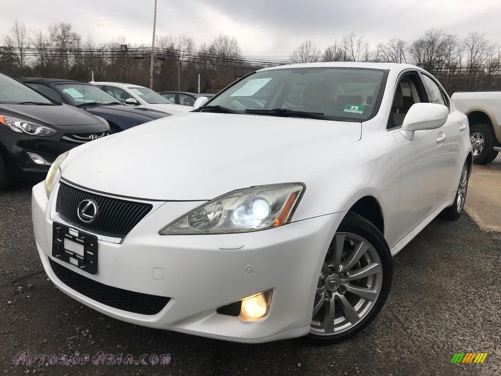 2008 IS 250 AWD - Starfire White Pearl / Cashmere Beige photo #1