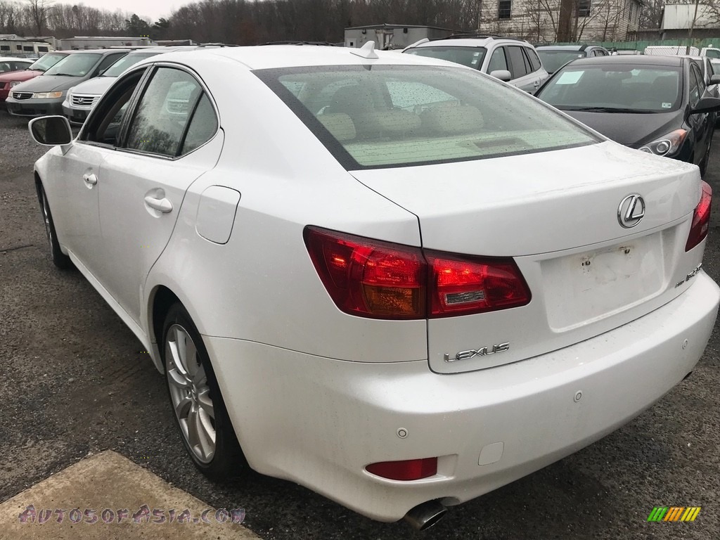 2008 IS 250 AWD - Starfire White Pearl / Cashmere Beige photo #4