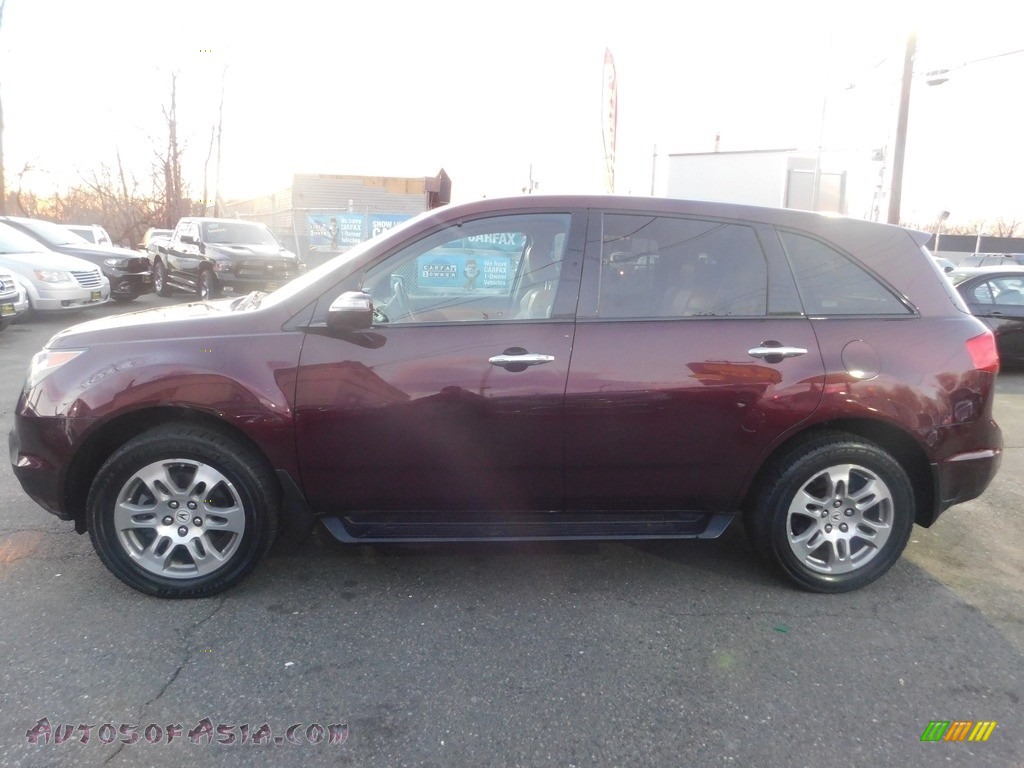2007 MDX Technology - Dark Cherry Red Pearl / Taupe photo #2