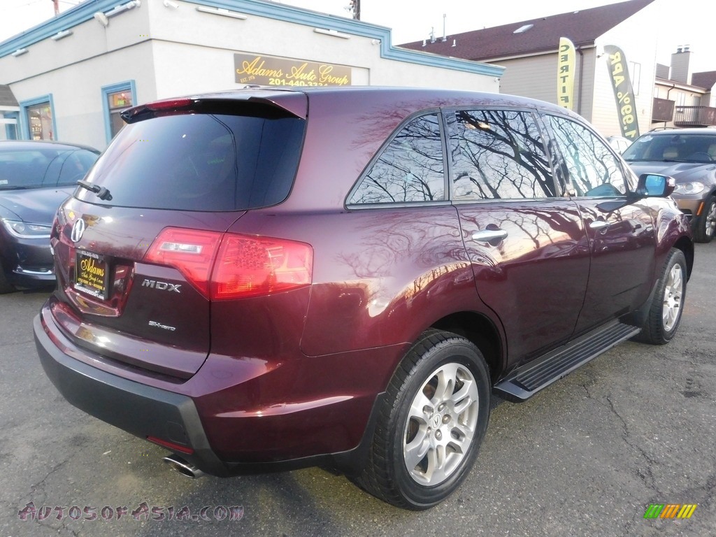 2007 MDX Technology - Dark Cherry Red Pearl / Taupe photo #5