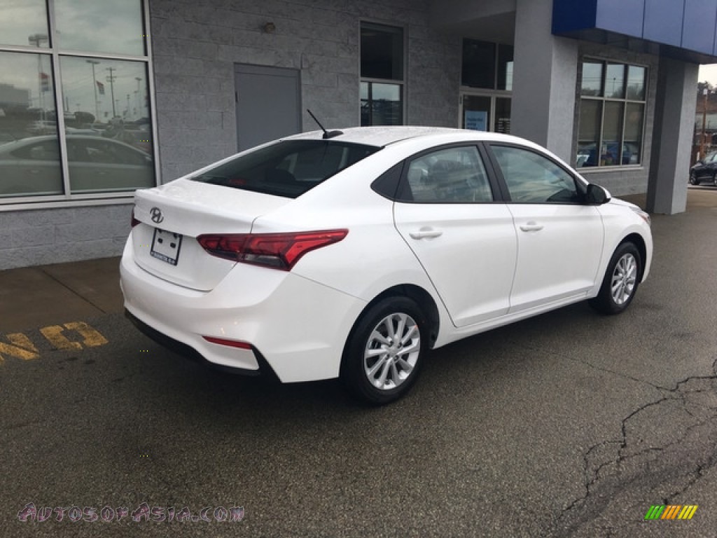2018 Accent SEL - Frost White Pearl / Black photo #4