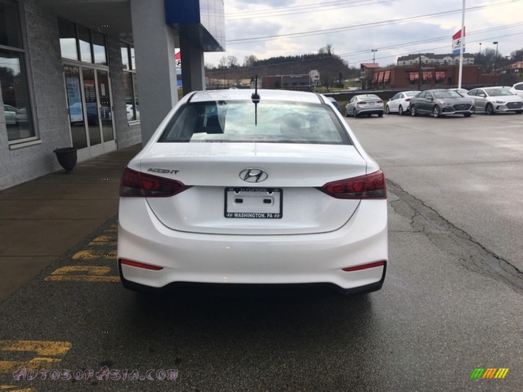 2018 Accent SEL - Frost White Pearl / Black photo #5