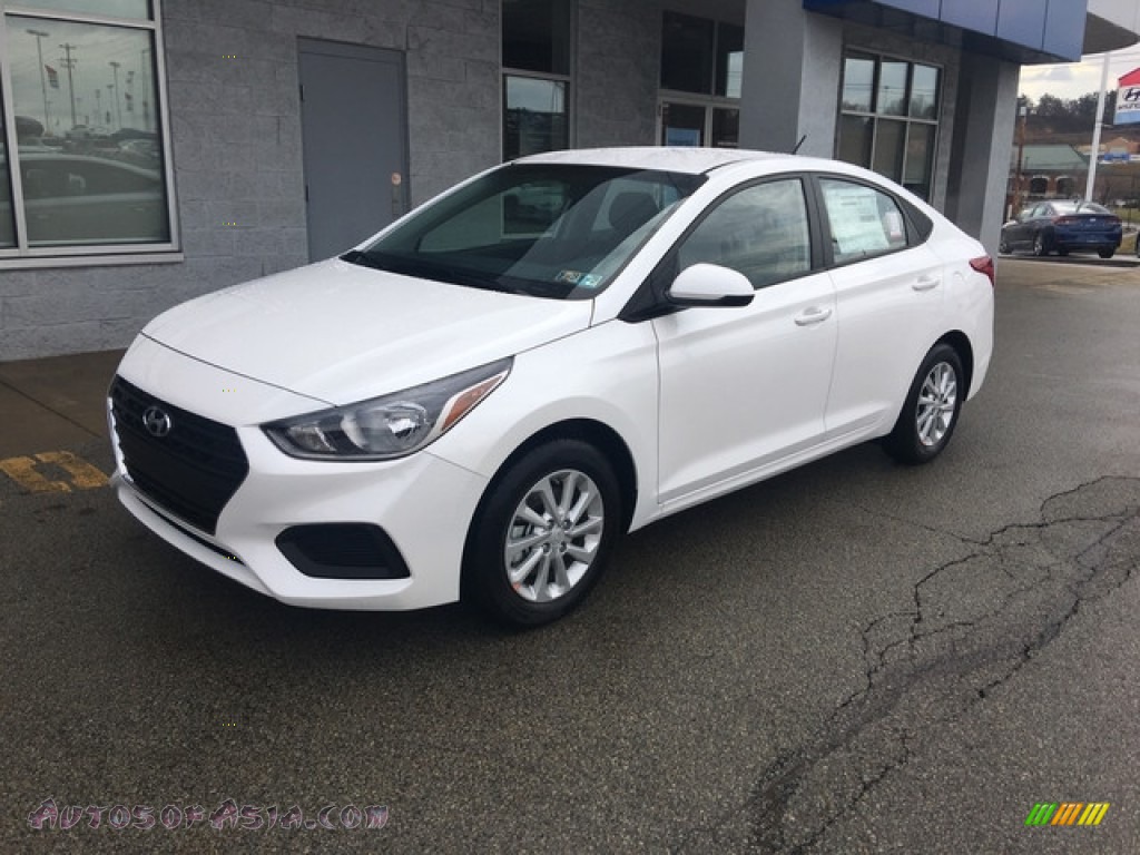 2018 Accent SEL - Frost White Pearl / Black photo #8