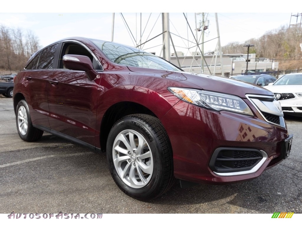 2017 RDX Technology AWD - Basque Red Pearl II / Parchment photo #8