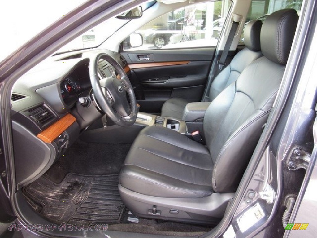 2013 Outback 2.5i Limited - Graphite Gray Metallic / Off Black Leather photo #3