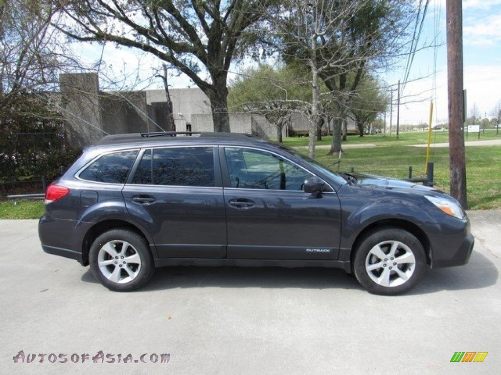 2013 Outback 2.5i Limited - Graphite Gray Metallic / Off Black Leather photo #6