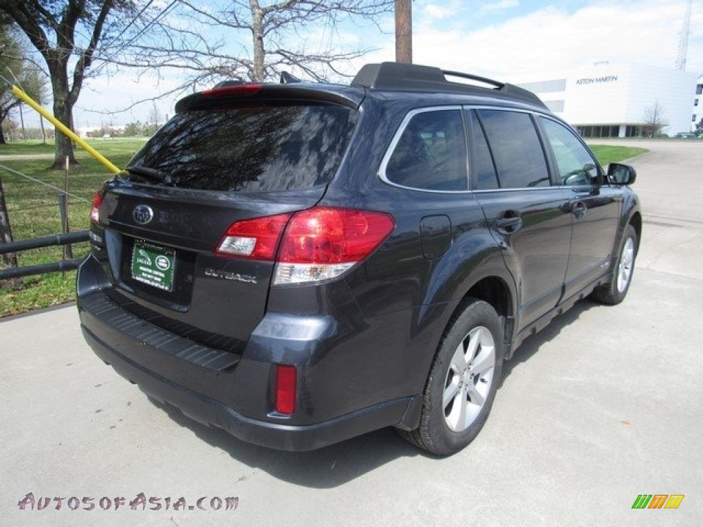 2013 Outback 2.5i Limited - Graphite Gray Metallic / Off Black Leather photo #7
