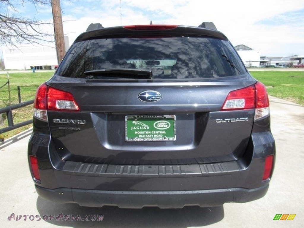 2013 Outback 2.5i Limited - Graphite Gray Metallic / Off Black Leather photo #8