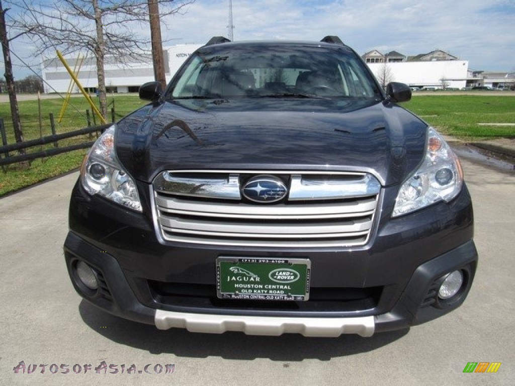 2013 Outback 2.5i Limited - Graphite Gray Metallic / Off Black Leather photo #9